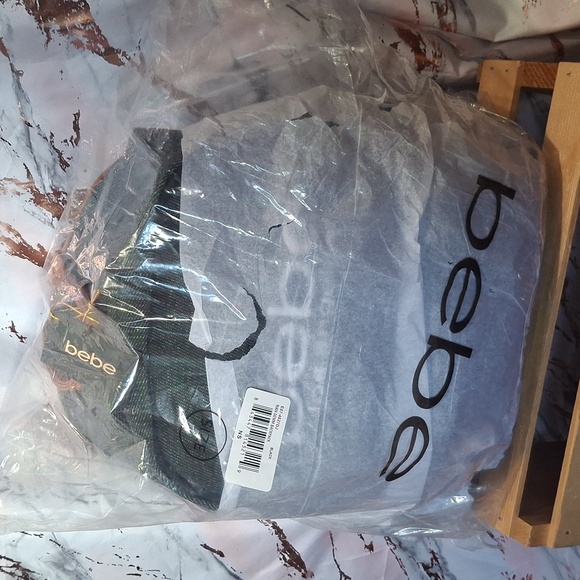 Bebe Charcoal Denim Backpack - Picture 3 of 4